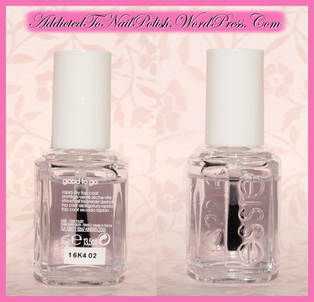 Manicure essentials: Essie Good to fast drying Addicted review To go! top coat Nail | Polish