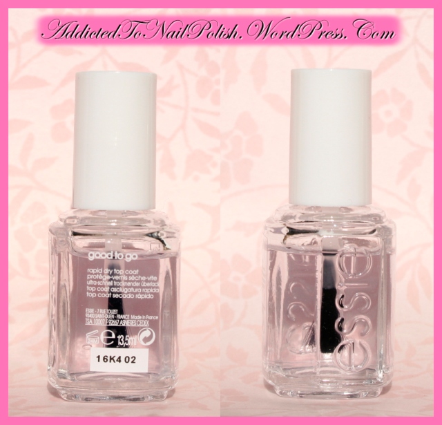 Manicure go! Good fast Addicted Essie review | Nail To coat top to drying essentials: Polish